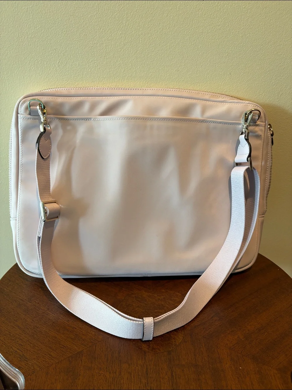 Kate Spade laptop case  Computer bag  HD nylon  pastel violet  Gold tone  Padded